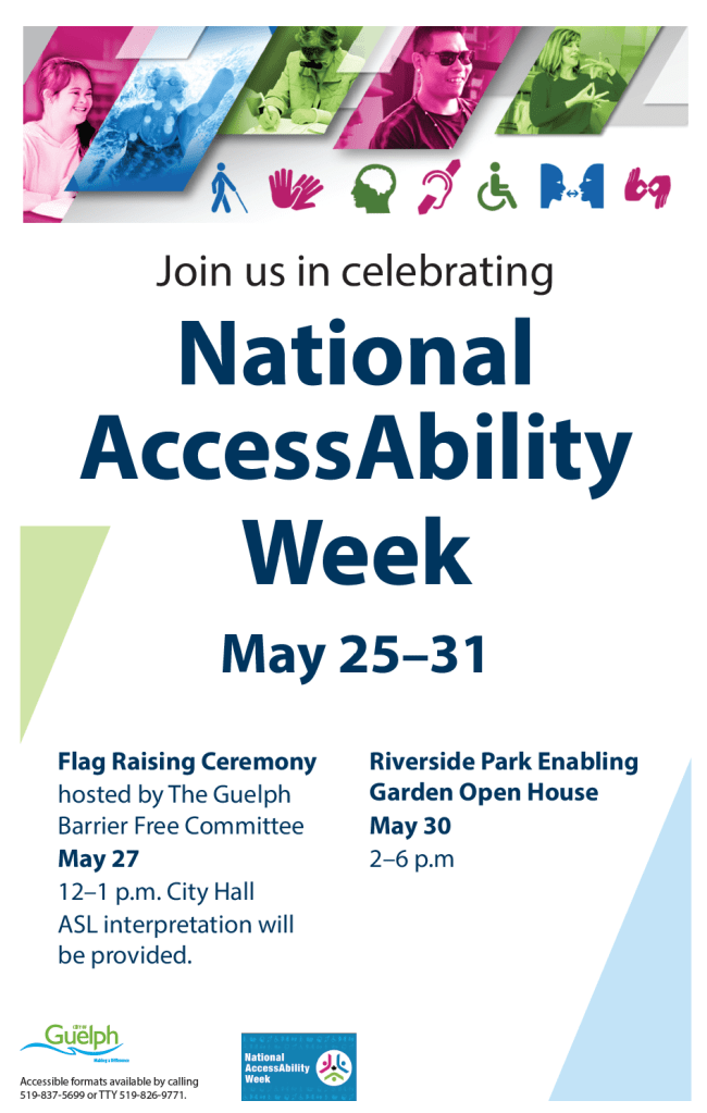 National AccessAbility event information in this poster can be found following this image. To download a copy of the poster, a link has been provided. 